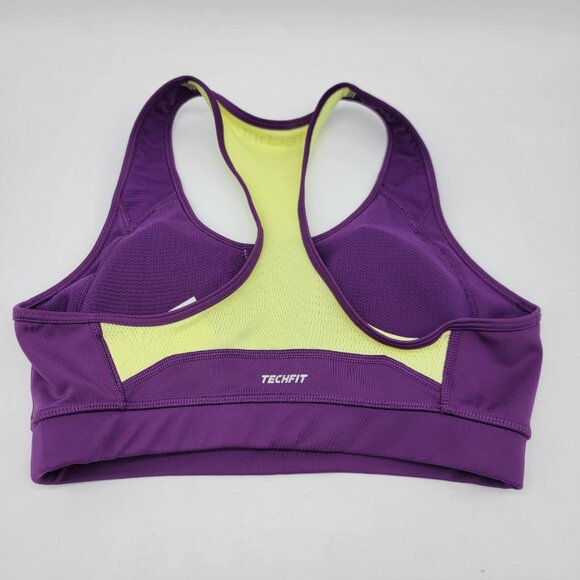 Adidas Sports Bra Size Small Womens Medium Compression Climacool Purple EUC - Picture 5 of 5